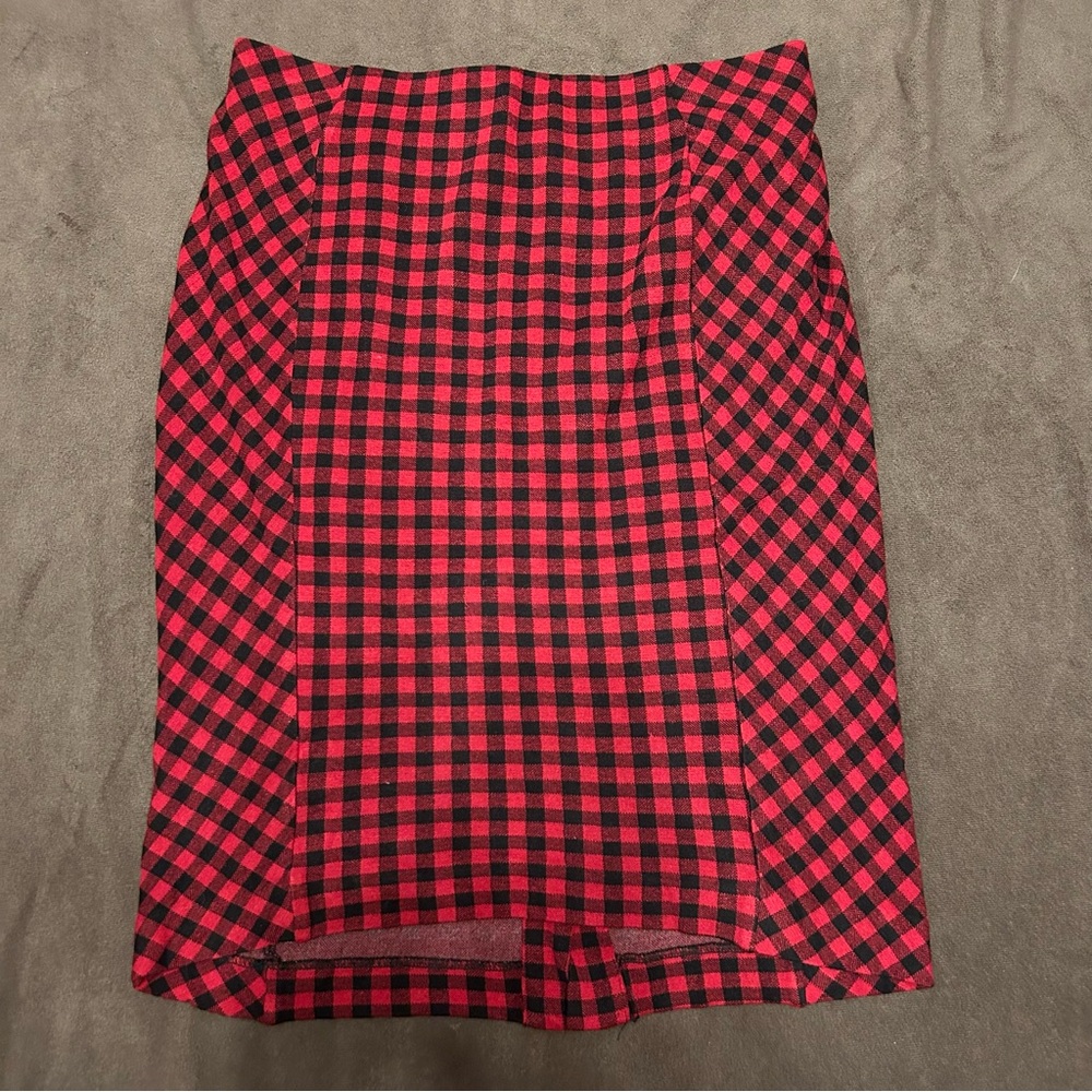 J.Jill Plaid Skirt